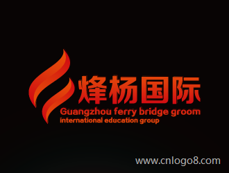 中文：烽杨国际教育集团  英文：fire fly（萤火虫）企业logo