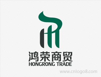 鸿荣商贸logo设计