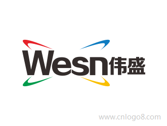 中文名：伟盛      英文名：Wesn企业logo