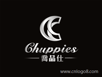 英文:chuppies 中文：乔品仕企业logo