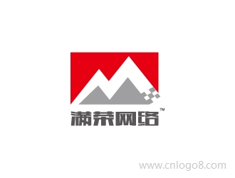 满荣网络logo设计
