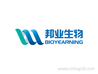 中文名：邦业生物，英文名：Bioyearning商标设计