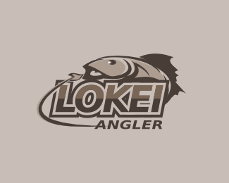 Lokei钓鱼俱乐部logo设计