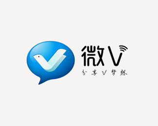 万科集团内部办公协作平台“微V”LOGO