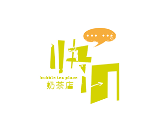 快IN奶茶店logo