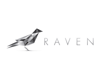 RAVEN鸟形状logo