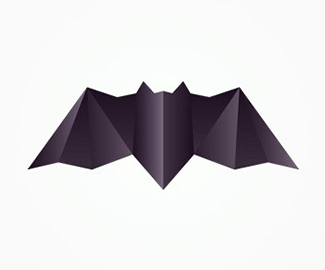 多边形蝙蝠LOGO设计