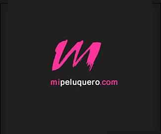 Mi Peluquero抽象品牌网站LOGO
