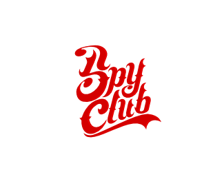 spy club 英文字体logo设计欣赏