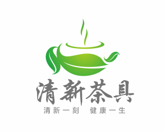 清新茶具LOGO