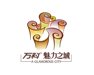 万科魅力之城地产logo