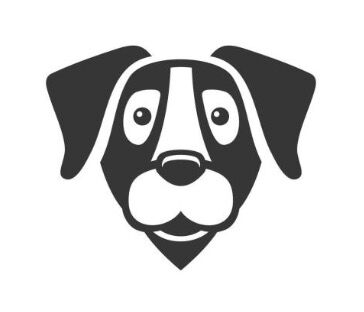 狗头、黑色、形象设计标志