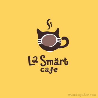 猫咪咖啡馆商标logo
