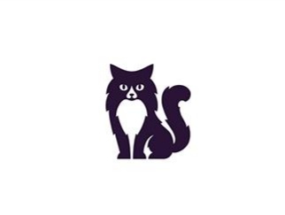 波斯猫的logo商标设计