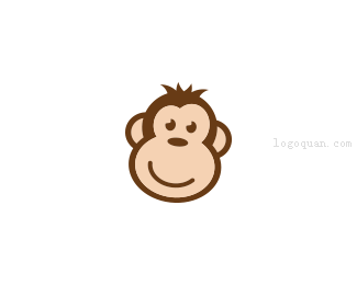 卡通logo设计，猴子logo设计