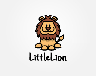 卡通狮子logo设计