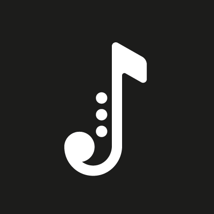 音符logo设计   黑色 音乐