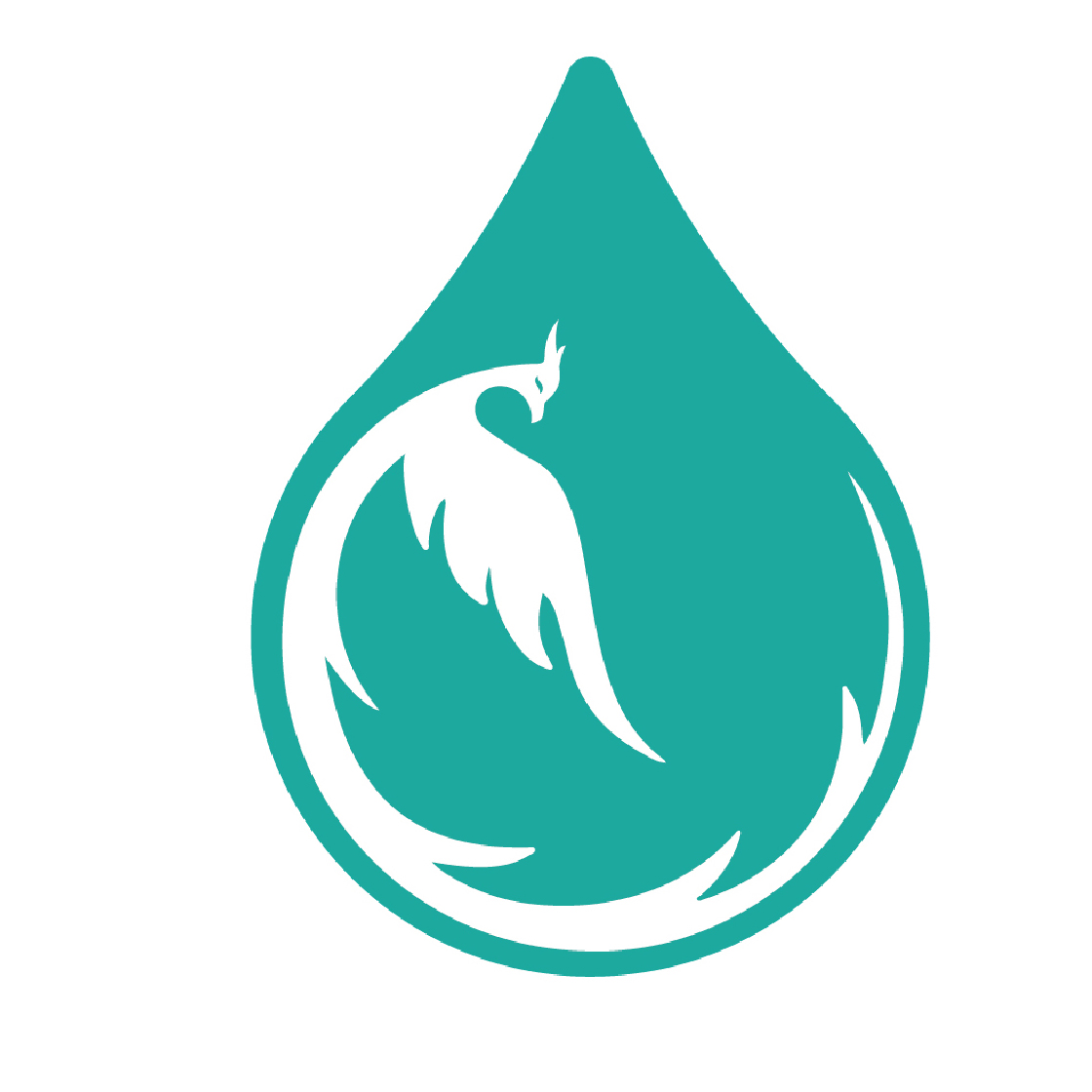凤凰logo设计  蓝色  典雅
