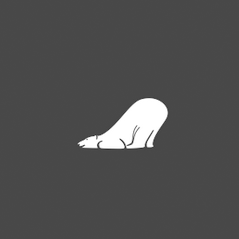 动物logo设计  卡通熊  慵懒  可爱