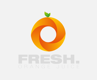 鲜橙logo设计