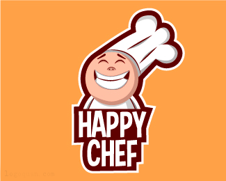 上海厨师标志快乐的