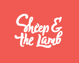 绵羊和羔羊艺术字体