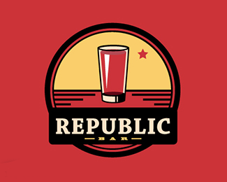 共和国酒吧标志