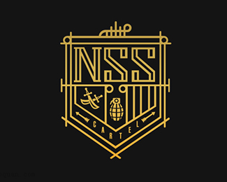 个人服装品牌标志NSS