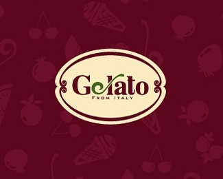 意大利吉拉多冰淇淋Gelato标志