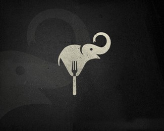 国外大象logo设计