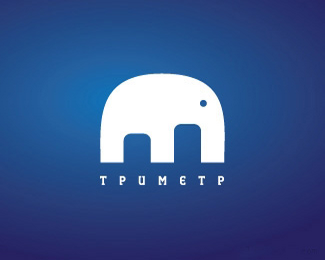 卡通大象商标Tpumetp