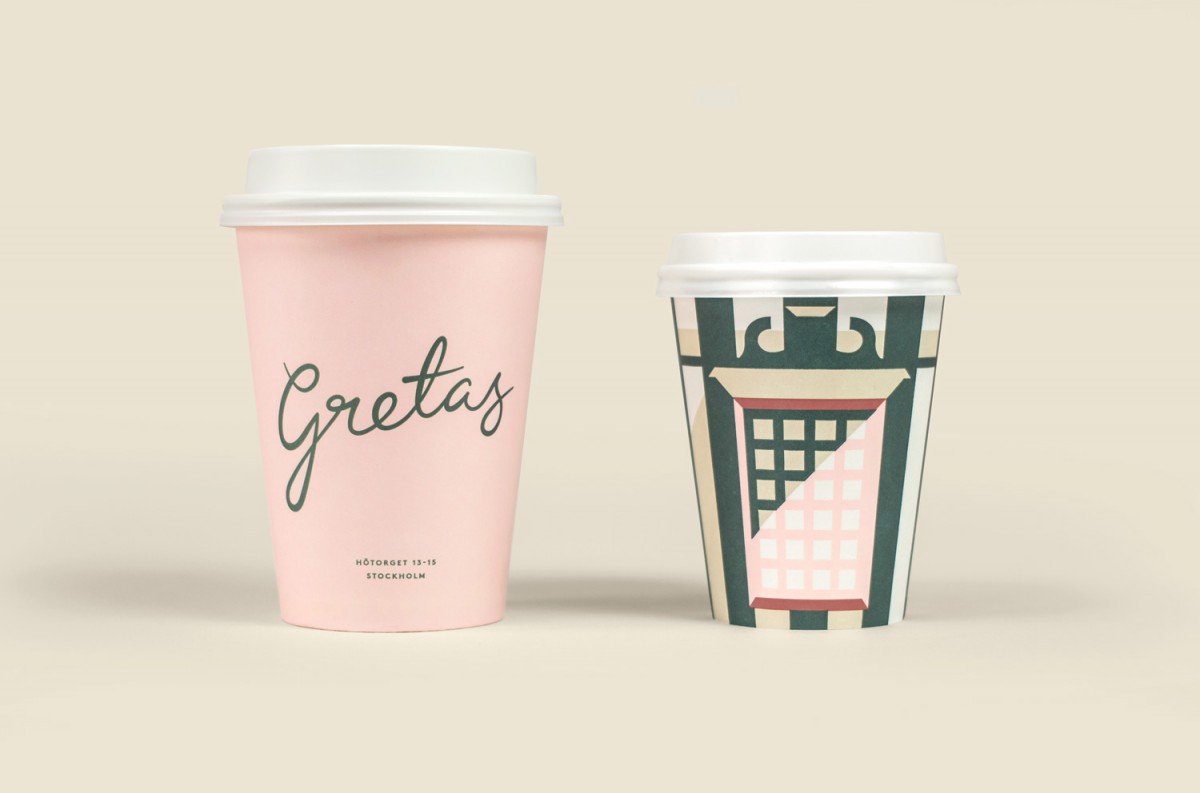 瑞典Gretas咖啡馆品牌形象标志
