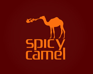 旅游标志喷火骆驼