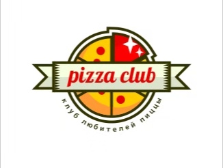 披萨小餐食品店logo
