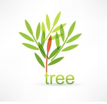 绿树、tree、绿色设计标志