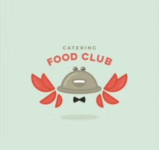 海鲜食品专卖店商标logo