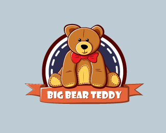 卡通小熊logo设计