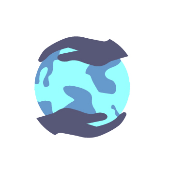 环保logo设计  地球 守护