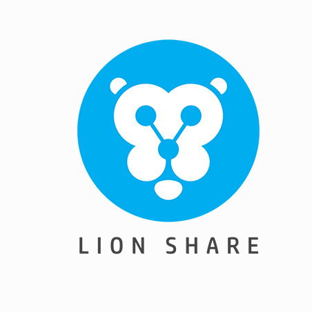 猴子logo设计  蓝色 圆形
