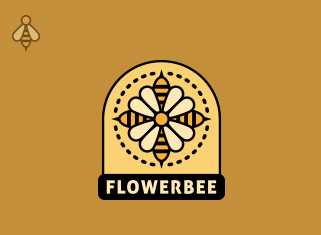 蜂花logo设计，化妆品logo设计