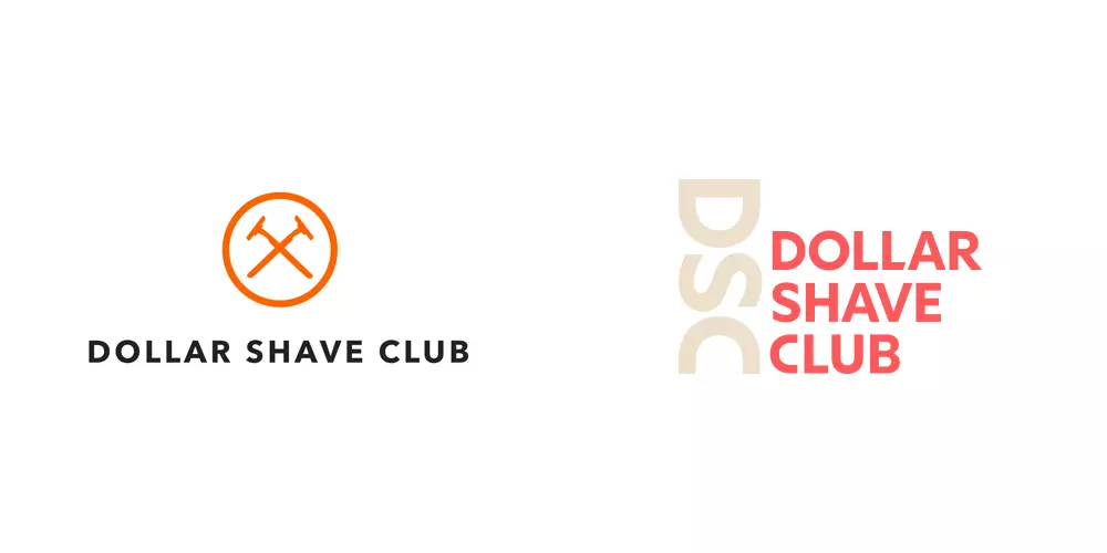 Dollar Shave Club男士订阅制个人护理品牌旧标志