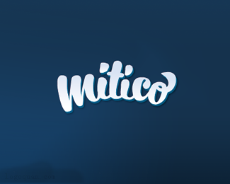 Mitico字体标志设计