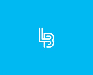 LB字体标志设计