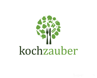 烹饪魔术企业标志Kochzauber