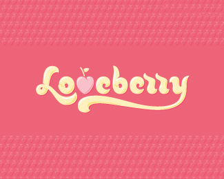 Loveberry冷冻酸奶零售商店标志