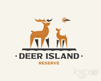 DEER ISLAND鹿岛logo设计欣赏