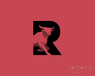 Letter R Bull牛logo设计欣赏
