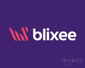 Blixee天鹅logo设计欣赏