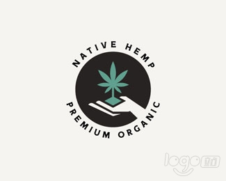 Native Hemp logo设计欣赏