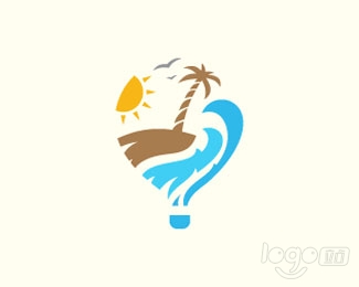 Travel Island旅行岛logo设计欣赏
